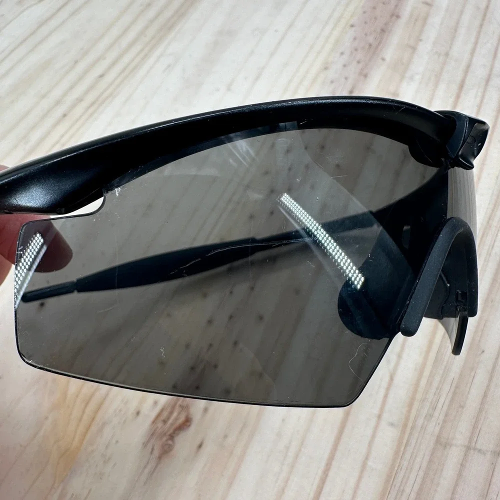 RARE Oakley SI Ballistic M Frame 1.0 Sunglasses OS Black Original Shield Wrap